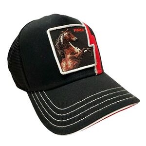 Goorin’ Bros Power Horse SnapBack Trucker Hat The Farm NWT Lightening Bolt